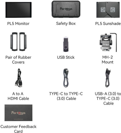 Portkeys Pl5 5,4 Zoll Live-Stream-Monitor