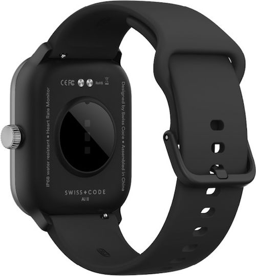 Bea-fon 201 50mm Smartwatch με Παλμογράφο (Μαύρο)