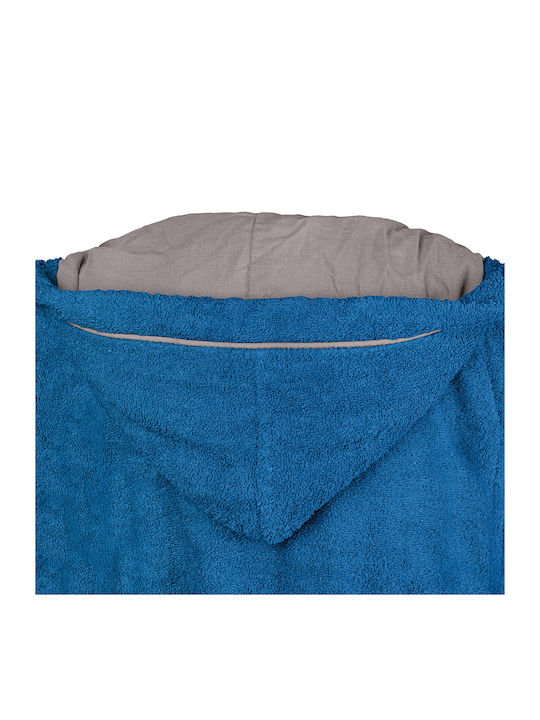 Beauty Home Halat de Baie pentru Copii Albastru 90efcae99f64 cu Glugă
