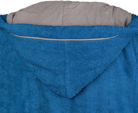 Beauty Home Kids Hooded Bathrobe Blue