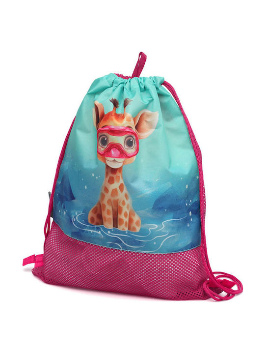 Kiokids Safari Fun Παιδική Τσάντα Θαλάσσης Φούξια