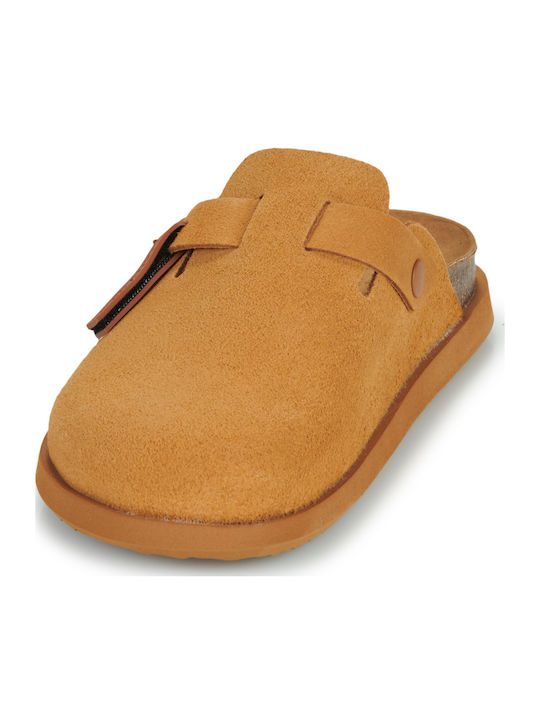 Vibe Mules με Τακούνι σε Καφέ Χρώμα