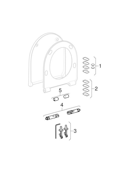 Geberit Icon Капак за тоалетна Пластмаса Бял