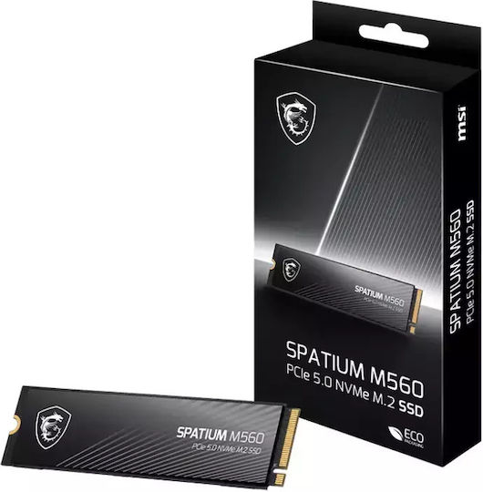 MSI Spatium M560 SSD 2TB M.2 Type with PCI Express 5.0 Connection
