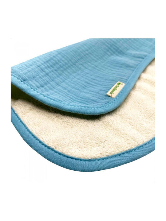 Smikkels Pânze de Înfășat din Muselină Albastru 30x30εκ. 4buc