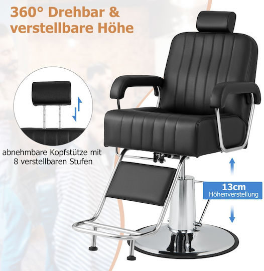 Costway Hairdresser Chair with Adjustable Height and Hydraulic Lifting