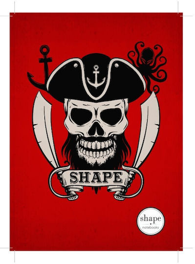 Shape Notebooks Спирал Тетрадка На райета A4 30 Листа Shape 1бр