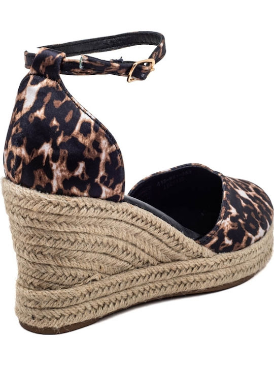 Women's Platform Espadrilles Brown