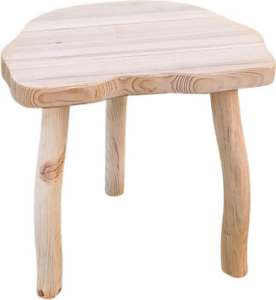 Hölzernes Gartenhocker Beige 27x38x35cm Hölzernes Gartenhocker Beige 27x38x35cm