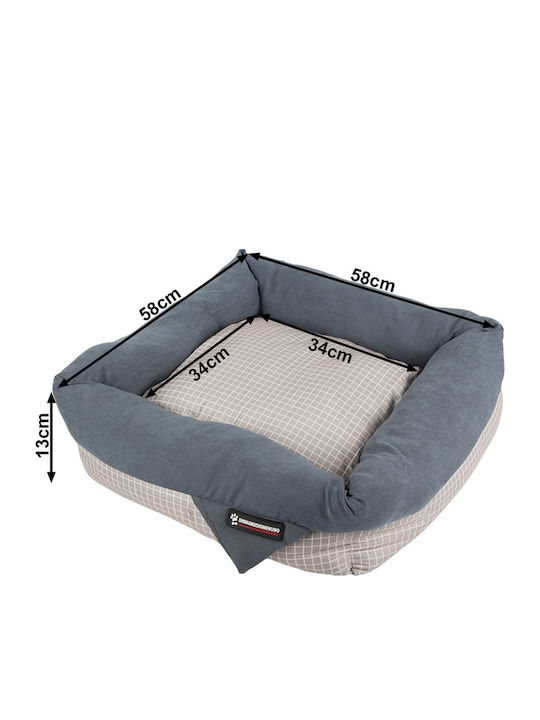 Verk Group Canapea pentru Câini Gri 58x58cm Verk Group Canapea pentru Câini Gri 58x58cm