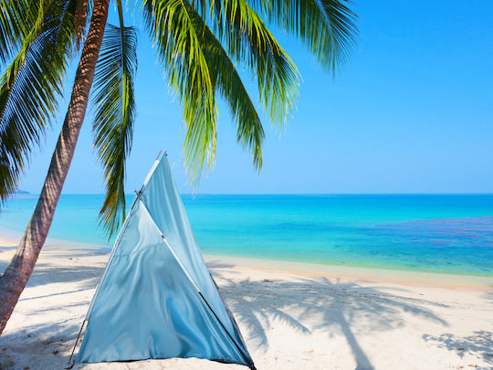 Verk Group Strandszene für 3 Personen Blau