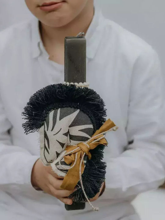 White Goose Serene Zebra Λαμπάδα 30cm