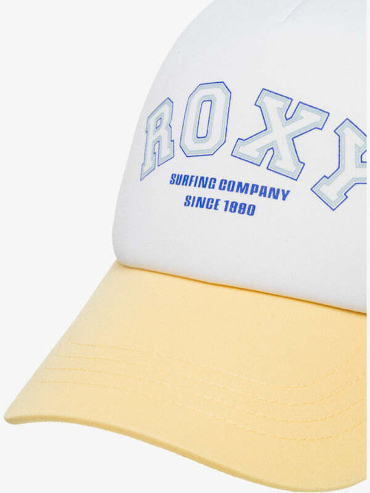 Roxy Women's Donut Spain Trucker Cap Banana Cream Tropical Tile Erjha04379_yfl5