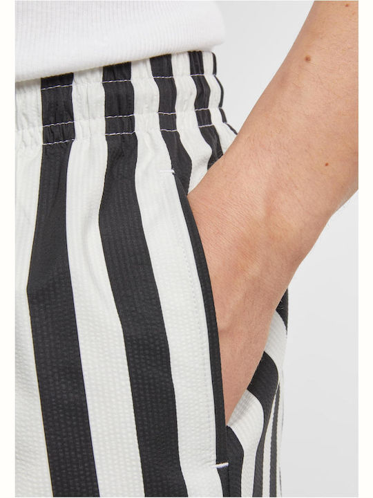 Men's Swimwear Shorts Black/offwhite Striped
