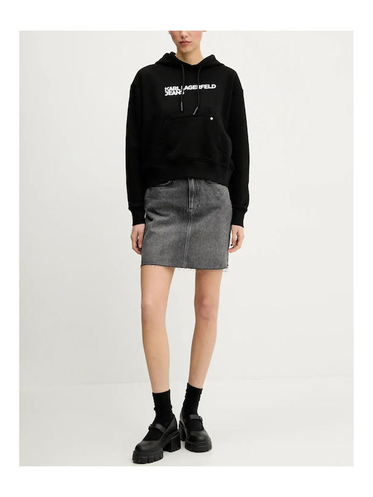 Τζιν Φούστα Washed Black