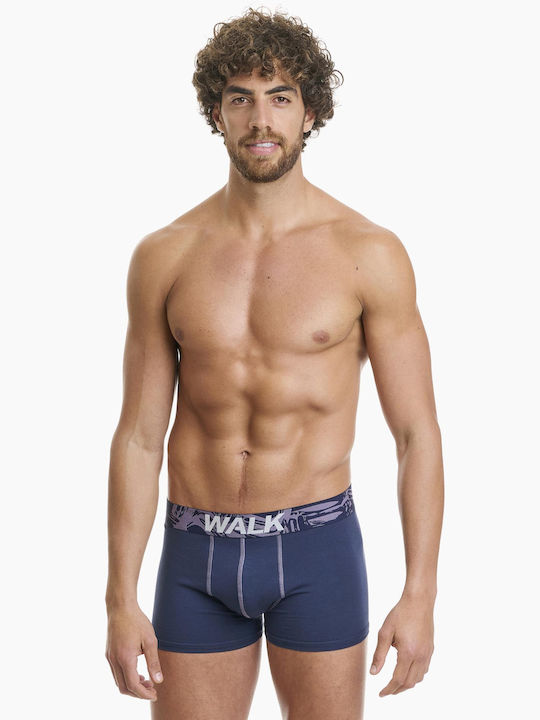 Ανδρικά Μποξεράκια Μπλε Σκ./λιλά 2Pack