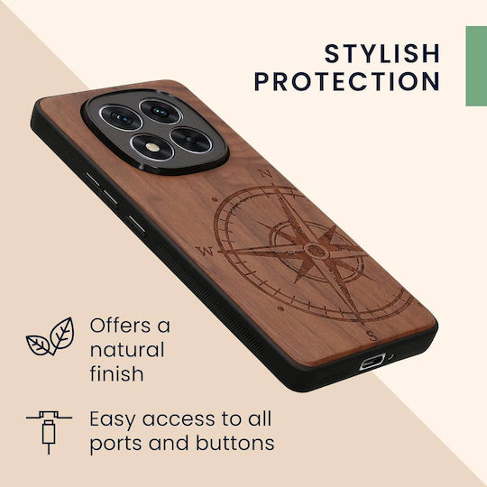 KWmobile Задна корица Дърво Кафяв (Redmi Note 14 Pro+)