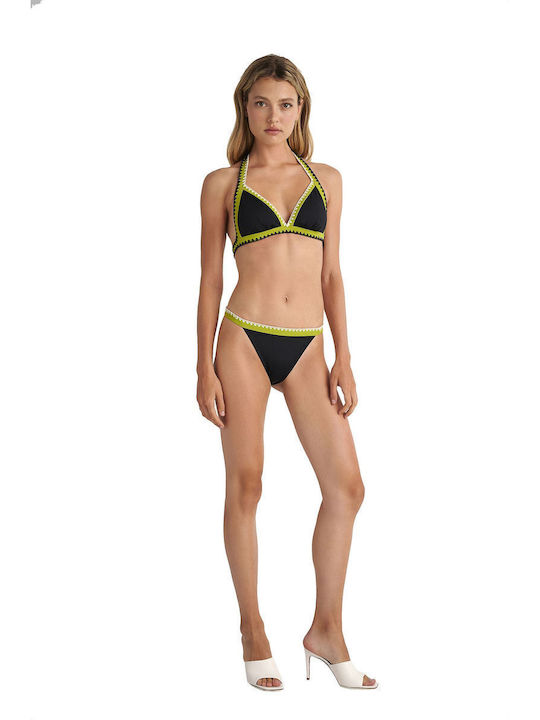 Bikinihosen Slip Schwarz