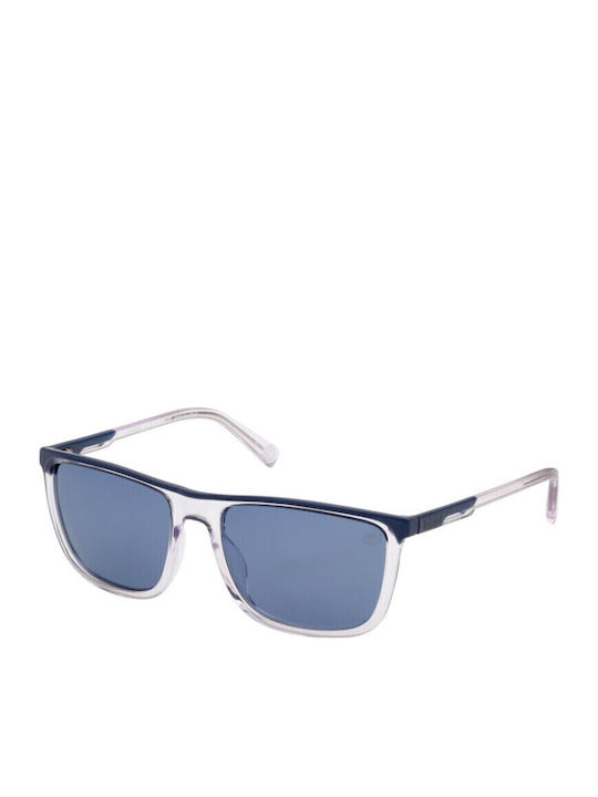 Timberland Men's Sunglasses with Blue Plastic Frame and Blue Lens TB9302 26D