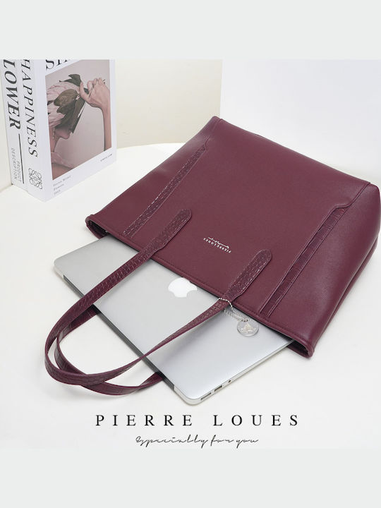 Women's Bag Shopper Backpack Burgundy