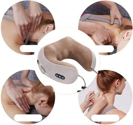 Verk Group Μαξιλαράκι Ταξιδίου Memory Foam Μπεζ