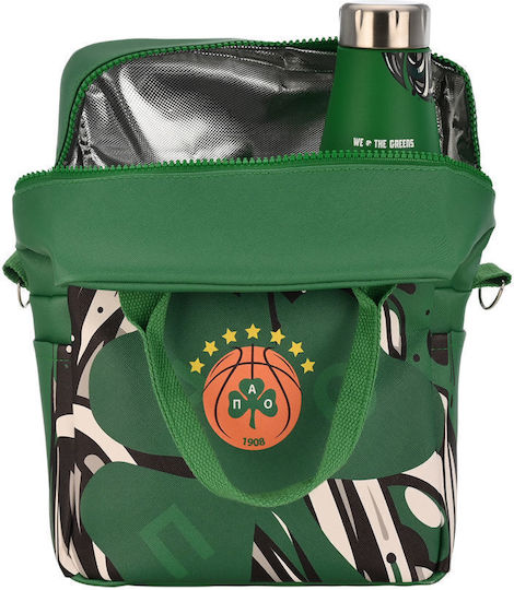 Estia Insulated Bag Handbag Save the Aegean 7 liters Panathinaikos Bc Edition We The Greens