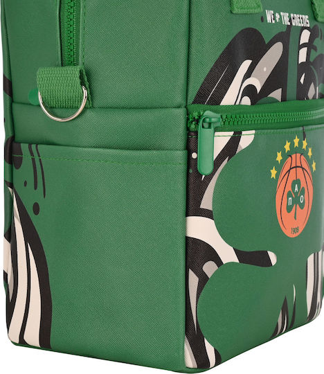 Estia Insulated Bag Handbag Save the Aegean 7 liters Panathinaikos Bc Edition We The Greens