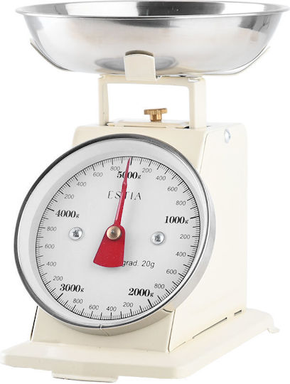 Estia Allure Analog Kitchen Scale with Bucket up to 5kg Beige