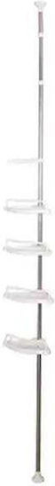 Eckmontierte Metallische Badezimmerregal 84x27x5.5cm Weiße