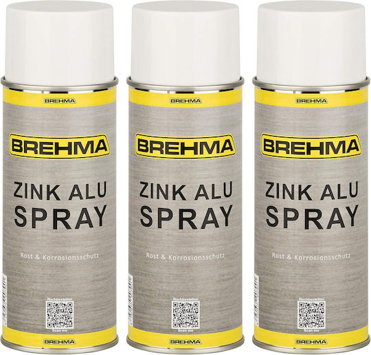 Σπρέι Βαφής Brehma Ψευδάργυρου Αλουμινίου 400ml