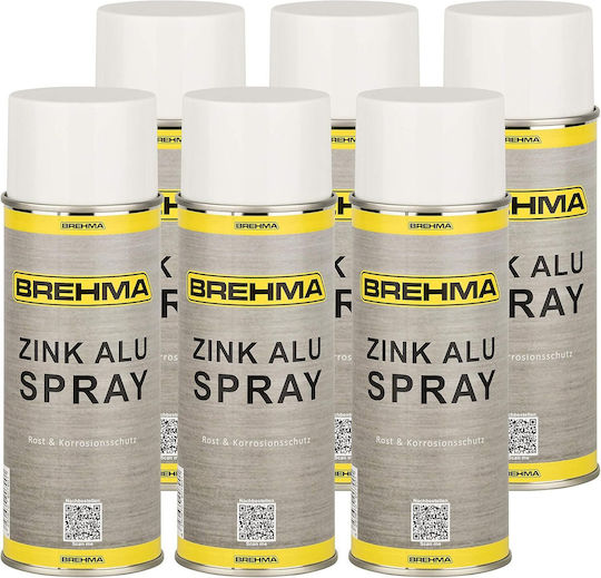 Σπρέι Βαφής Brehma Ψευδάργυρου Αλουμινίου 400ml