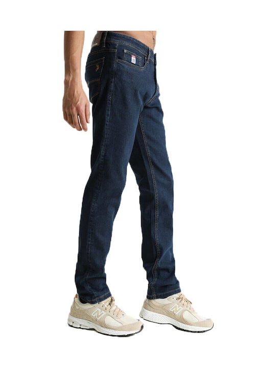 Roma Men's Jeans Pants with Slim Fit Blue Denim