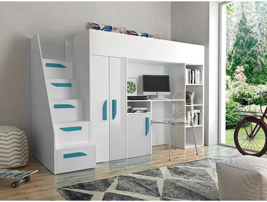 Υπερυψωμένο Μονό για Στρώμα 90x200cm