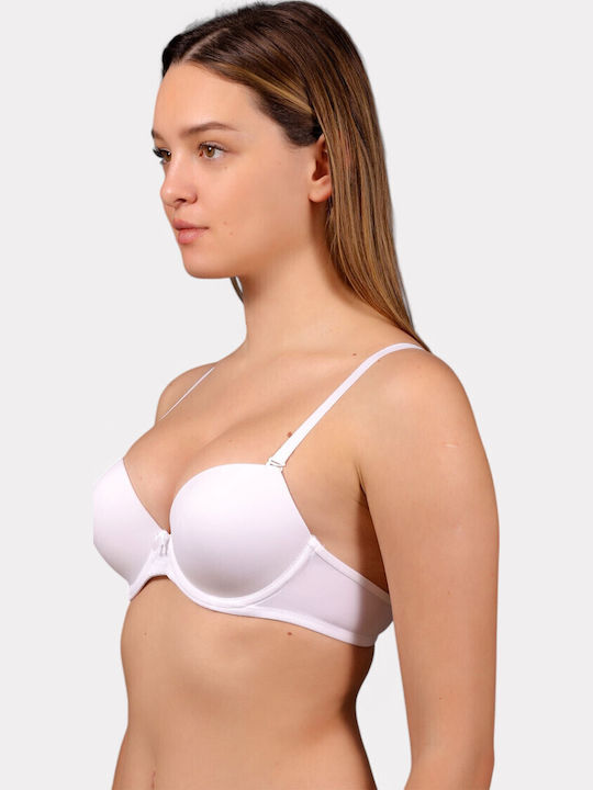 Strapless Bra without Padding White