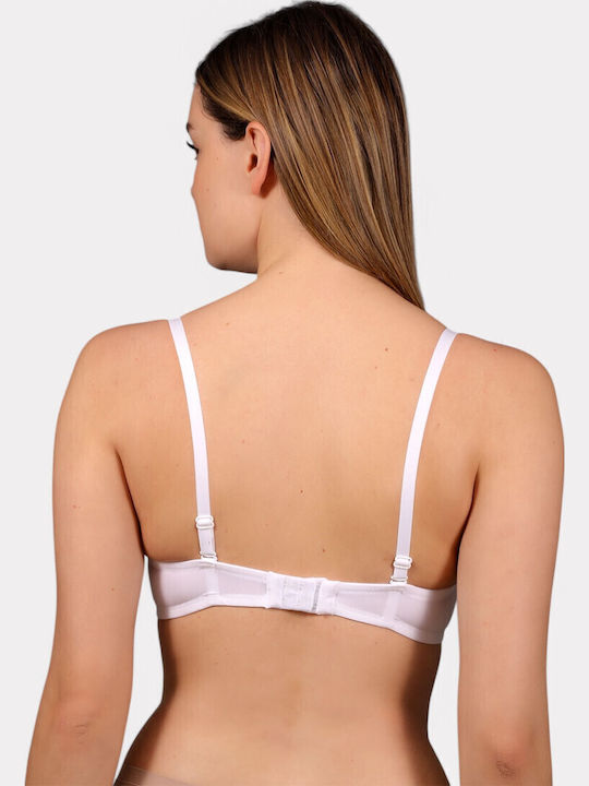 Λευκό Strapless Σουτιέν Push Up