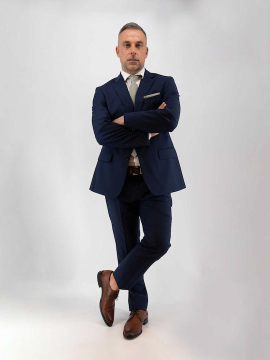 Costum Bărbați cu Croială Normală BLUE