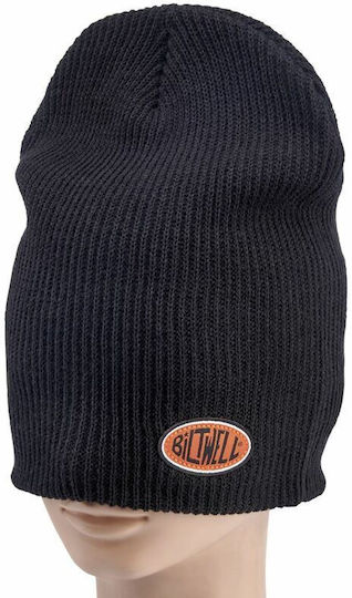 Beanie Unisex Σκούφος Πλεκτός σε Μαύρο χρώμα