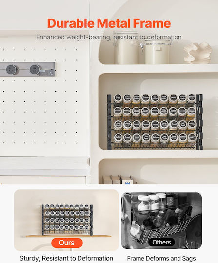 Vevor Vevor Gewürzorganisator Metallisch auf Basis