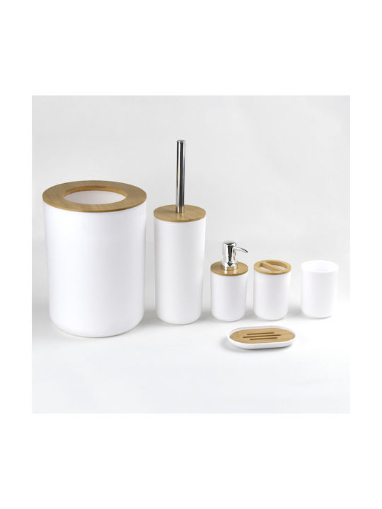 Badezimmer-Accessoire-Set Kunststoff Weiß