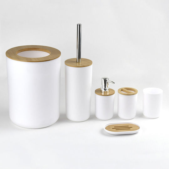 Set Accesorii Baie Plastic Alb