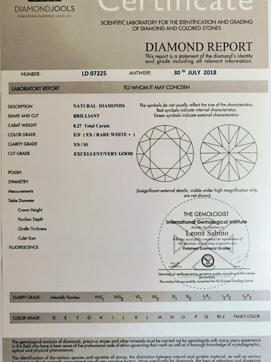 Diamond Jools Κολιέ από Λευκόχρυσο 18Κ Diamond Jools Κολιέ από Λευκόχρυσο 18Κ