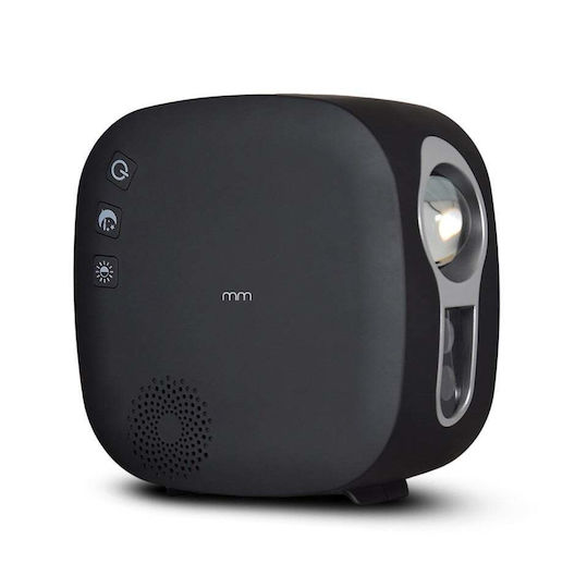 Mikamax Kids Projector Lamp with Star Projection Black 15x7.5x15εκ.