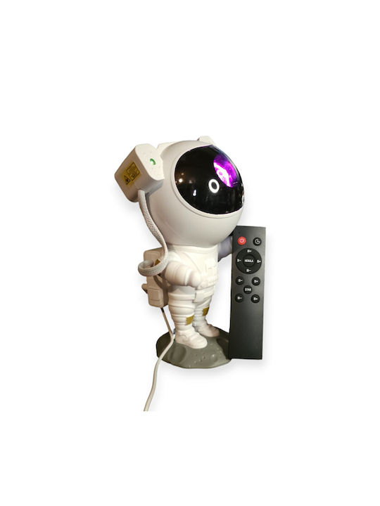 Kids Projector Lamp Astronaut with Color Changes White 12x11.3x22.8εκ.