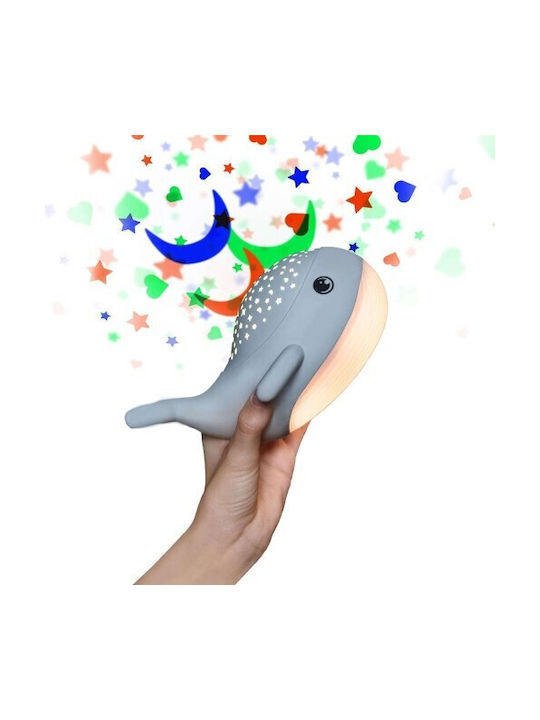 Mega Light Παιδικό Διακοσμητικό Φωτιστικό Willy Whale Λευκό 14.3x17x8.9εκ.