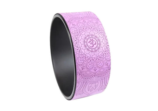 Yoga Wheel Τροχός Yoga Pilates Purple Διάμετρο 33cm