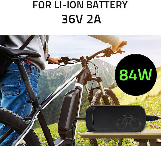 Qoltec Charger for Electric Scooter Xiaomi in Black Color