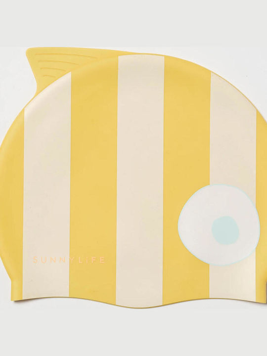 Sunnylife Kids Silicone Swimming Cap Yellow