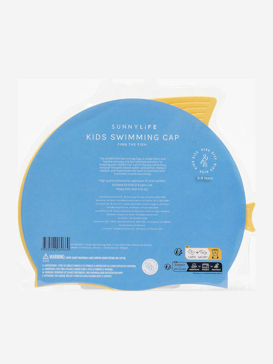 Sunnylife Kids Silicone Swimming Cap Yellow
