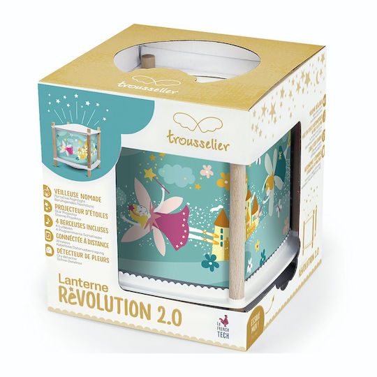 Trousselier Led Περιστρεφόμενο Παιδικό Φωτιστικό Projector Princess με Προβολή Αστεριών Πολύχρωμο
