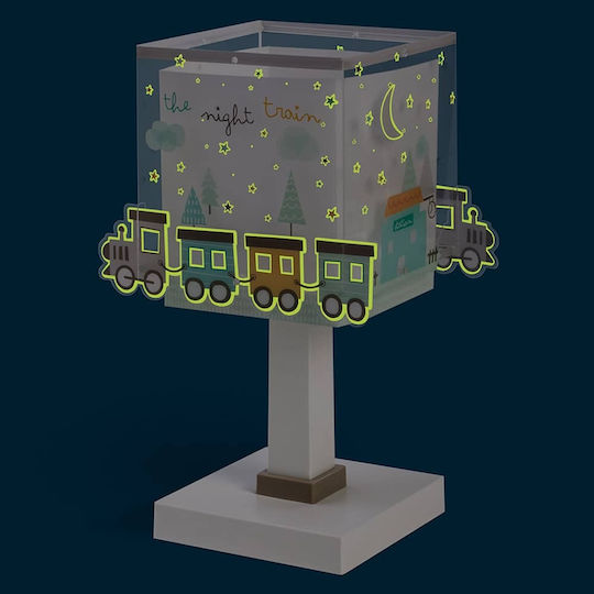 Ango Led Παιδικό Φωτιστικό Πορτατίφ The Night Train Πράσινο 14x18.5x29εκ.